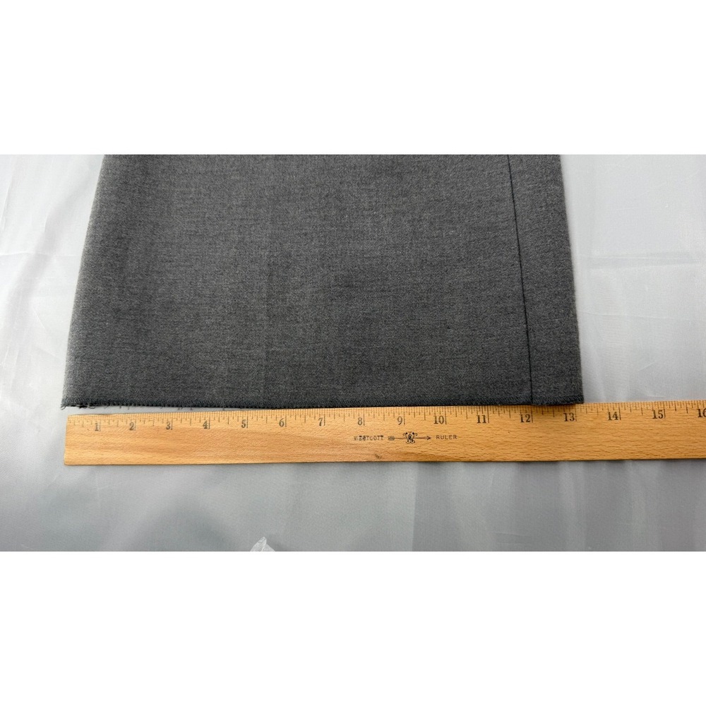 Paul Smith Blue Pants Womens 42 Gray Cotton Wide Leg Made in Italy - Picture 5 of 10